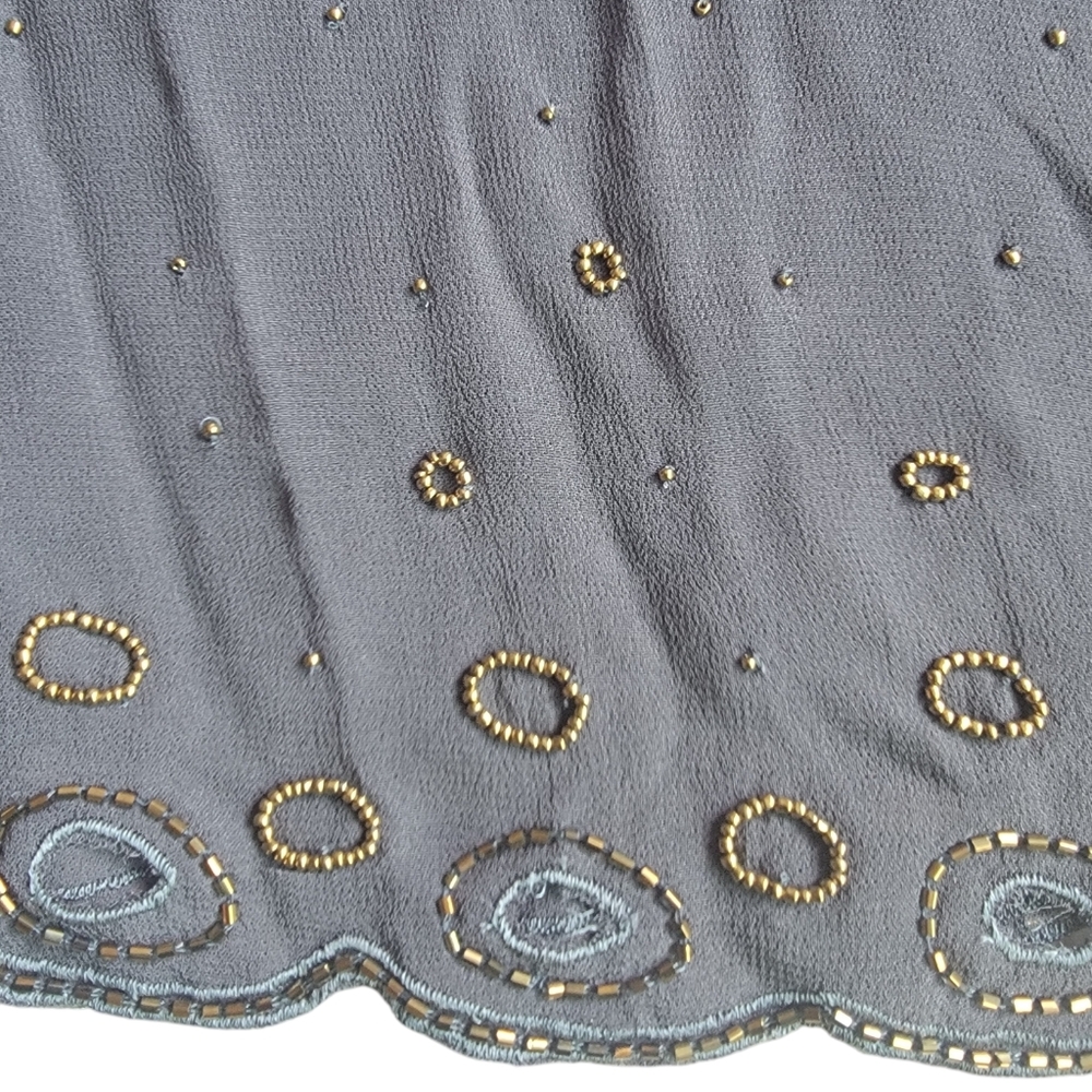 Chan Luu Sheer Beaded Boho Peasant Blouse - Picture 5 of 9